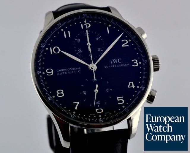 Image of IWC Portuguese Chronograph SS Black Dial 41MM 