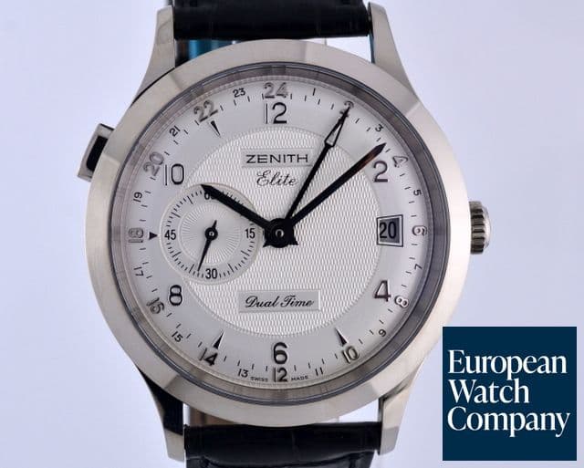 Image of Zenith Elite Dual Time
18K White Gold Silver Dial 39MM