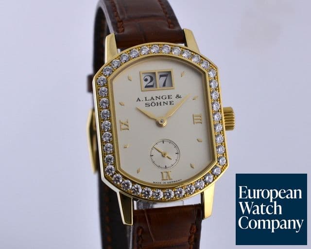 Image of A. Lange and Sohne Ladies Arkade 18K Yellow Gold Diamond Bezel Manual 24.5MM