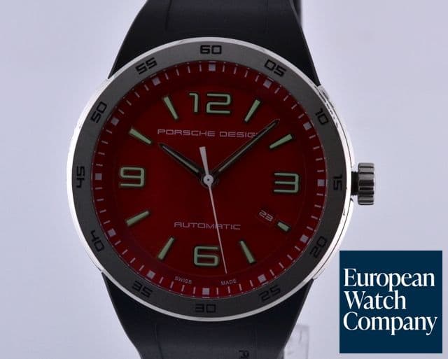 Image of Porsche Design Flat Six SS Red Dial 44MM