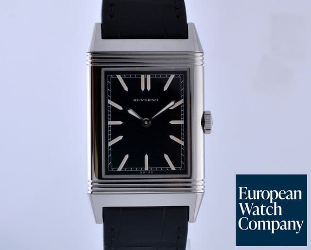 Image of Jaeger LeCoultre Grande Reverso "Tribute to 1931" Ultra Thin SS Black Dial