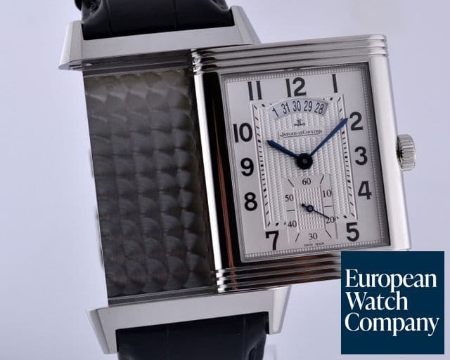 Image of Jaeger LeCoultre Grande Reverso 986 Duodate Silver Dial LIMITED SS