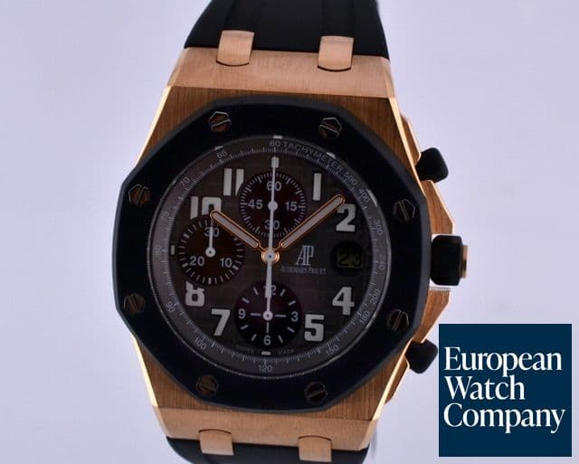Image of Audemars Piguet Offshore Rubberclad 18K Rose Gold / Rubber 