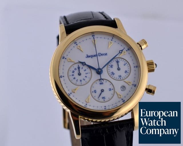 Image of Jaquet Droz Chronograph 18K Yellow Gold White Dial 35MM 
