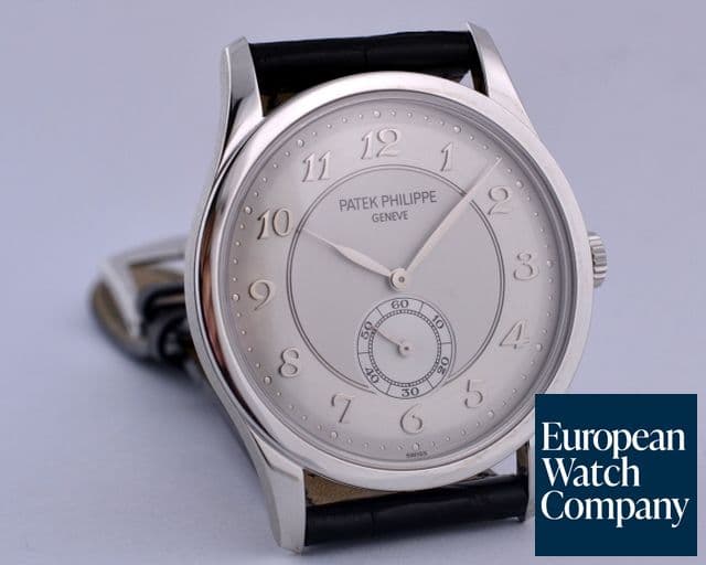 Image of Patek Philippe Calatrava Platinum Silver Dial Arabic Numerals 37MM