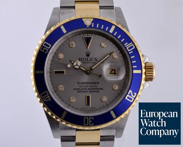 Image of Rolex Submariner 2T Silver Serti Dial Diamond Z Series (2007)
