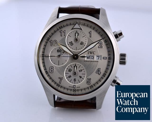 Image of IWC Pilot Spitfire SS Silver Dial 42MM
