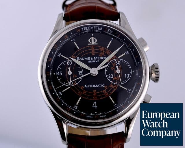 Image of Baume & Mercier Capeland Classima Chronograph SS Black Dial 38MM
