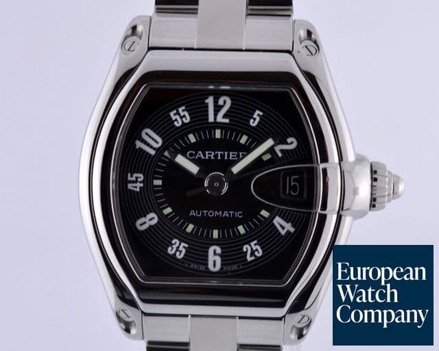 Image of Cartier Roadster Mid-Size Black Dial SS/SS 36MM