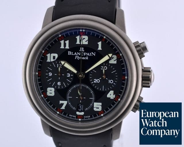 Image of Blancpain Flyback Chronograph Titanium Black Dial 38MM