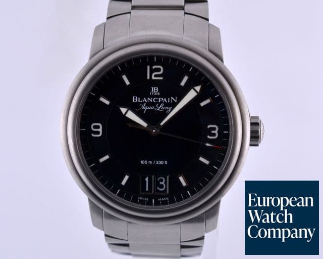 Image of Blancpain Aqualung Big Date Black Dial LIMITED SS/SS 40MM

