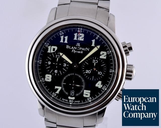 Image of Blancpain Flyback Chronograph Black Dial SS/SS 38MM