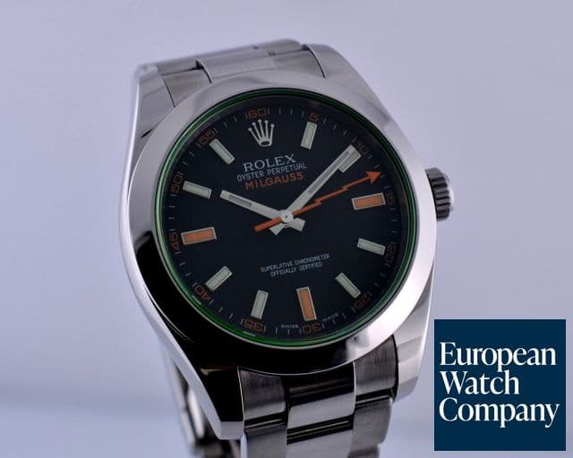 Image of Rolex Milgauss Green Crystal Anniversary Edition 
V Series (2009) 40MM