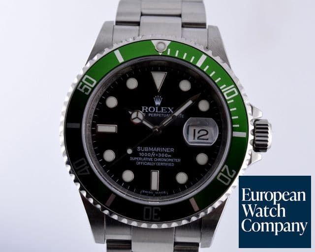 Image of Rolex Submariner 50th Aniversary SS/Green Bezel M Series (2007) 40MM