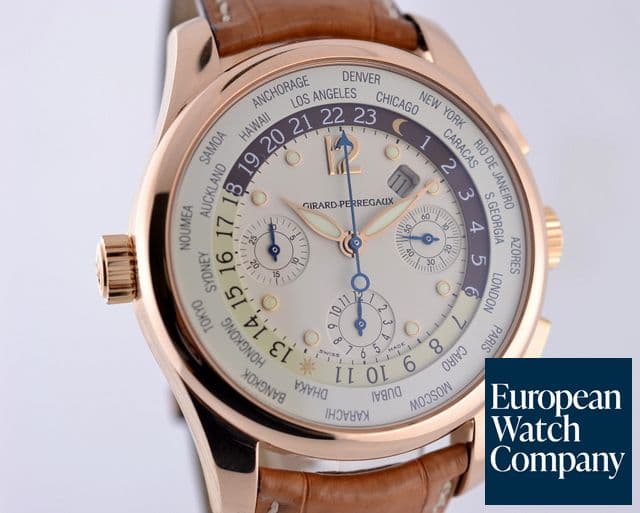 Image of Girard Perregaux World Time WW.TC Chronograph 18K Rose Gold 43MM