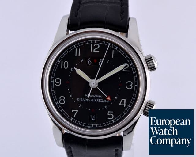 Image of Girard Perregaux Traveller II SS Black Dial 38MM