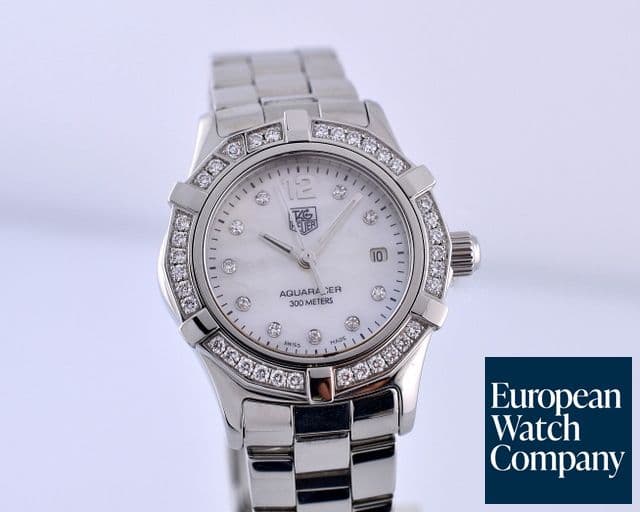 Image of TAG Heuer Aquaracer 2000 Ladies SS/SS Silver Diamond Dial Diamond Bezel 27MM
