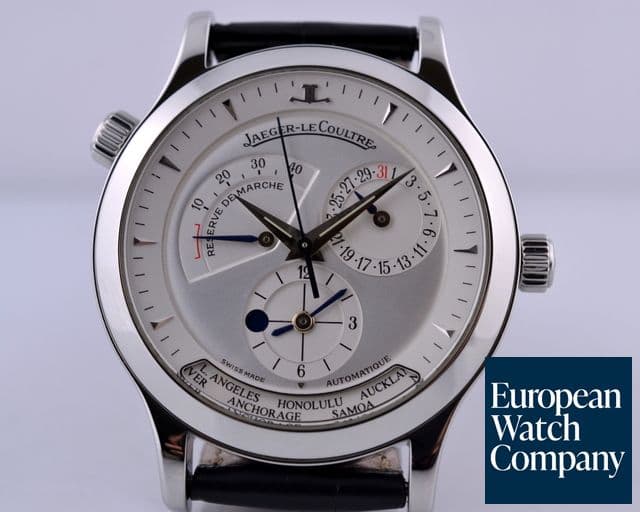 Image of Jaeger LeCoultre Master Geographic SS Silver Dial 38MM