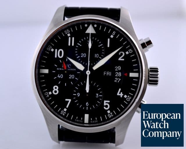 Image of IWC Pilot Chronograph SS Black Dial 43MM