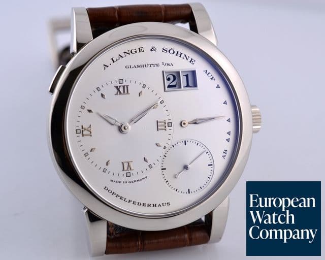 Image of A. Lange and Sohne Lange 1 18K White Gold Silver Dial 38.5MM