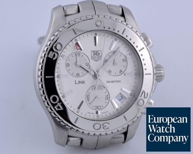Image of TAG Heuer Link Chronograph Quartz SS/SS Silver Dial 42MM