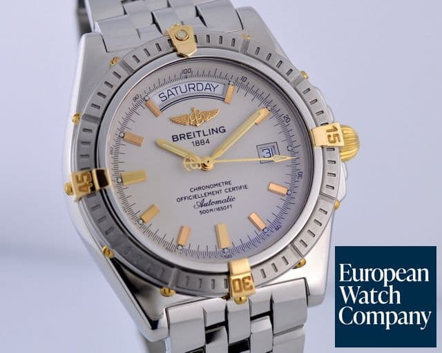 Image of Breitling Windrider Headwind Day-Date 18K Yellow Gold / Steel 43.7MM 