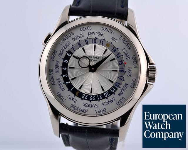 Image of Patek Philippe World Time 18K White Gold Silver Dial 