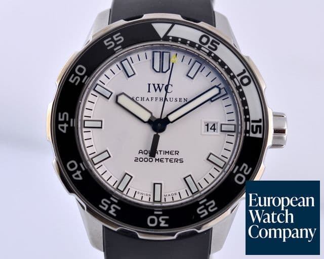 Image of IWC Aquatimer Automatic 2000 White Dial SS / Rubber 44MM 