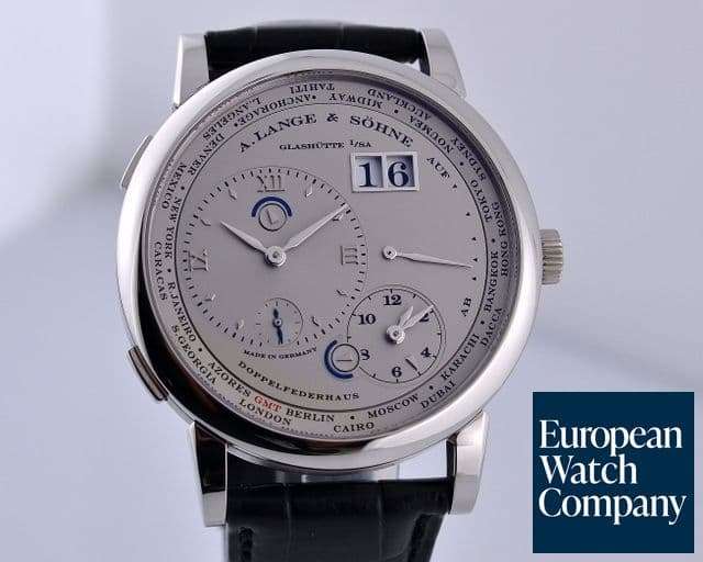 Image of A. Lange and Sohne Lange 1 TimeZone Platinum Silver Dial 41.9MM