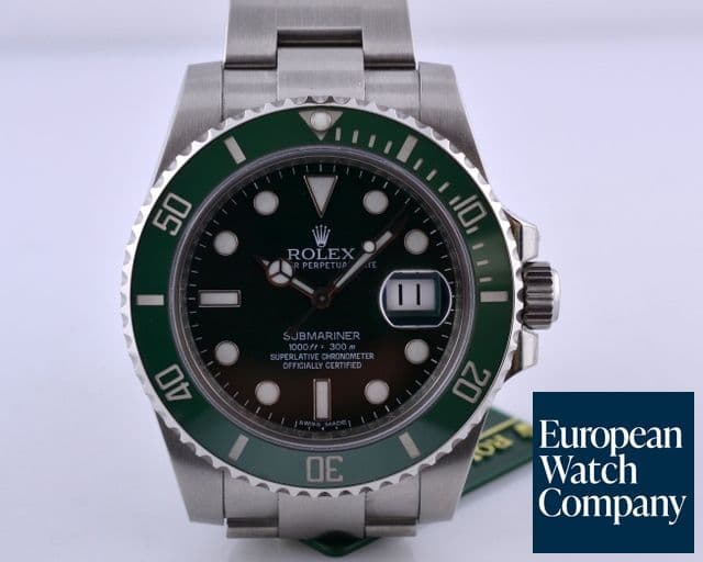 Image of Rolex Submariner Green Ceramic Bezel Green Dial (Random 2012) UNWORN 40MM

