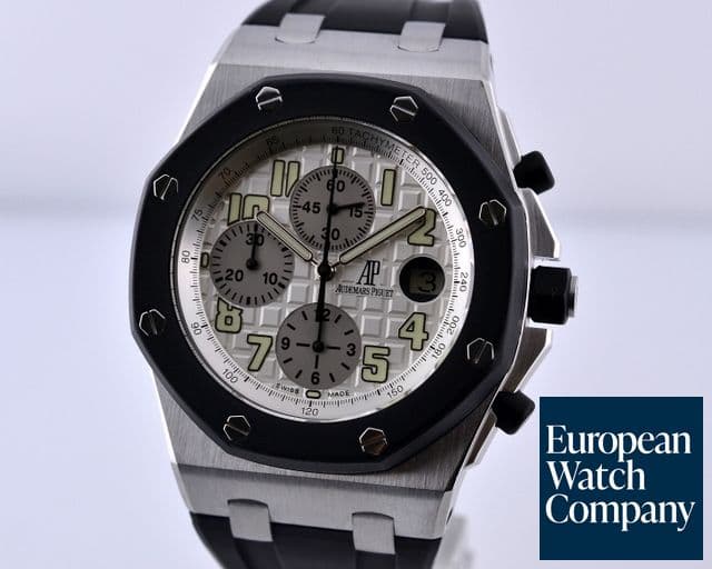 Image of Audemars Piguet Royal Oak Offshore Chronograph Rubberclad White Dial 44.5MM