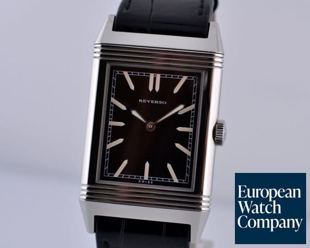 Image of Jaeger LeCoultre Grande Reverso "Tribute to 1931" Ultra Thin SS Black Dial