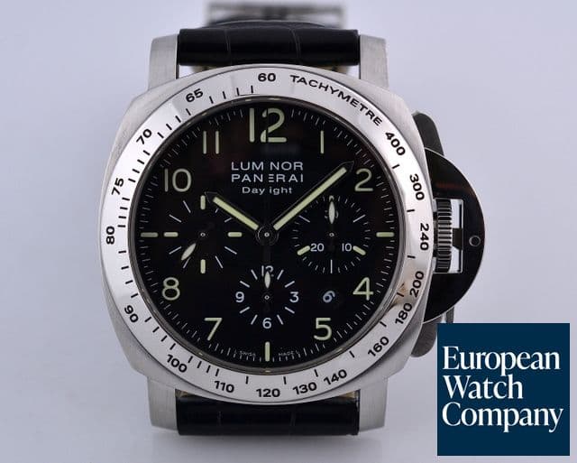 Image of Panerai Luminor Chronograph Daylight SS Black Dial H Series (2005) 44MM