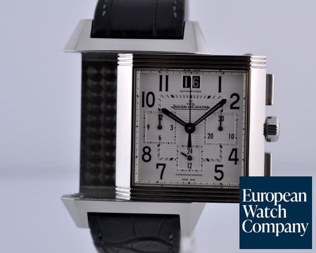Image of Jaeger-LeCoultre Reverso Squadra Chronograph GMT SS / Alligator 