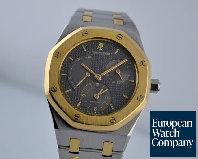 Image of Audemars Piguet Royal Oak Dual Time 18K / SS Bracelet Grey Dial 36MM