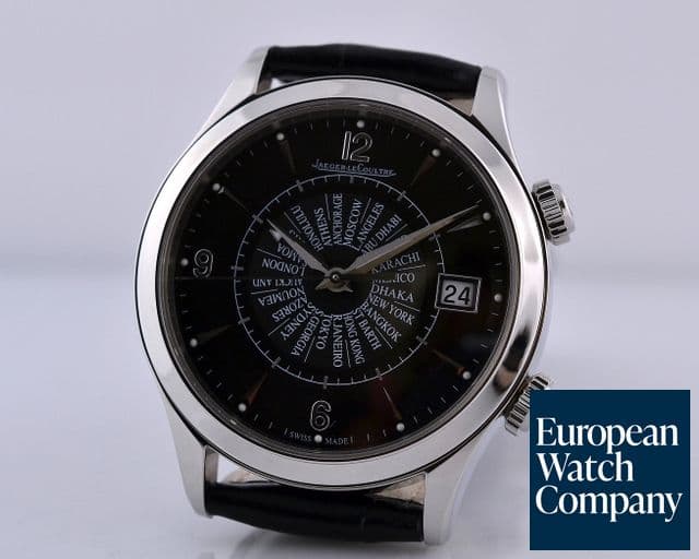 Image of Jaeger LeCoultre Master Memovox International SS Black Dial Limited 