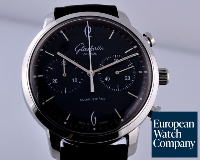 Image of Glashutte Original Senator Sixties Chronograph Black Dial 42MM