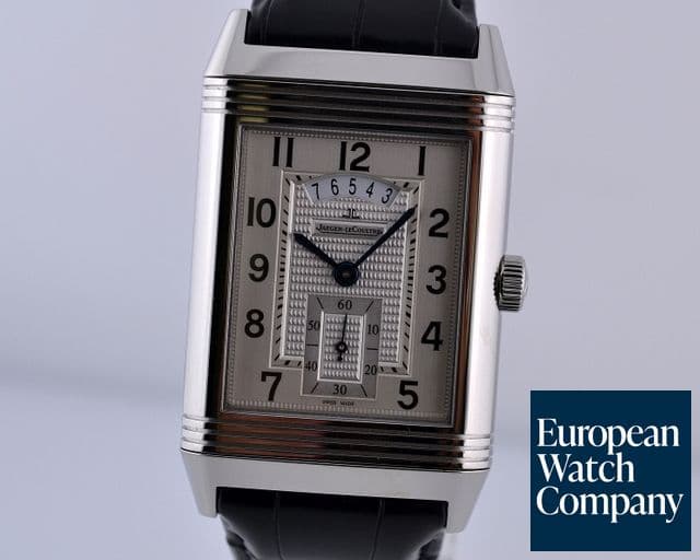 Image of Jaeger LeCoultre Grande Reverso 986 DuoDate Silver Dial Limited SS 