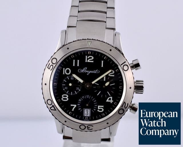 Image of Breguet Type XX Transatique SS/SS Black Dial 39.5MM