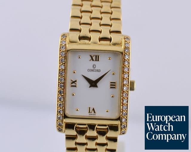 Image of Concord Classique Diamond Bezel Quartz 18K Yellow Gold