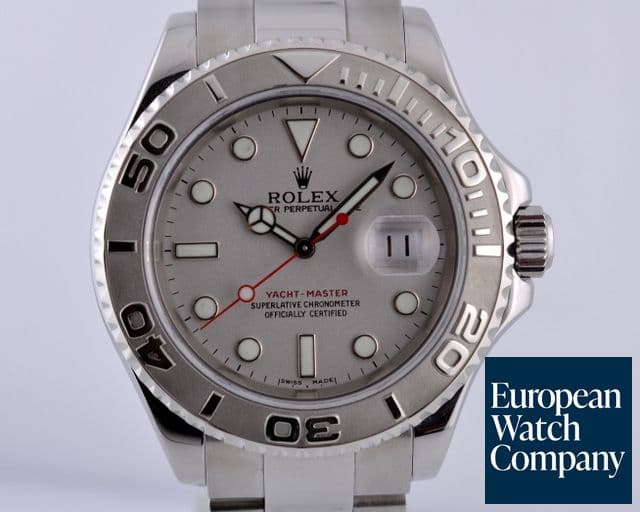 Image of Rolex Yacht Master SS Silver Dial Platinum Bezel K Series (2002)