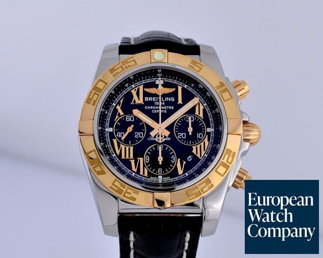 Image of Breitling Chronomat 44 B01 SS / 18K Rose Gold Black Dial Roman 44MM