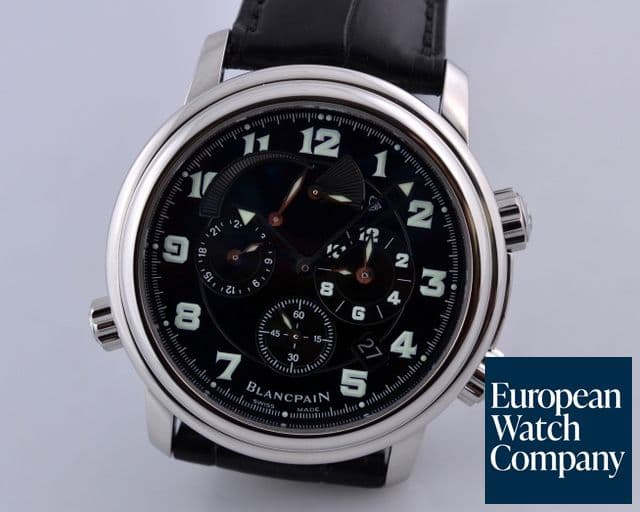 Image of Blancpain Reveil GMT Alarm SS Black Dial 41MM