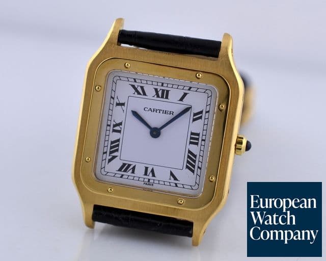 Image of Cartier Santos Dumont 18K Yellow Gold Ultra Thin Manual Wind