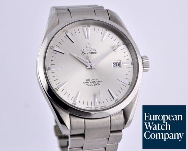 Image of Omega Aqua Terra Co-Axial Large Silver Dial SS/SS 42MM