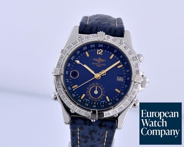 Image of Breitling Duograph GMT SS Blue Dial Automatic 41MM