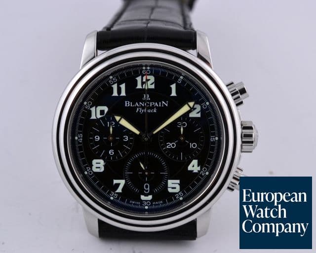 Image of Blancpain Flyback Chronograph Black Dial SS 