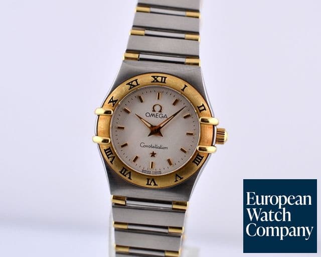 Image of Omega Ladies Constellation Mini Quartz 18K / SS White Dial 