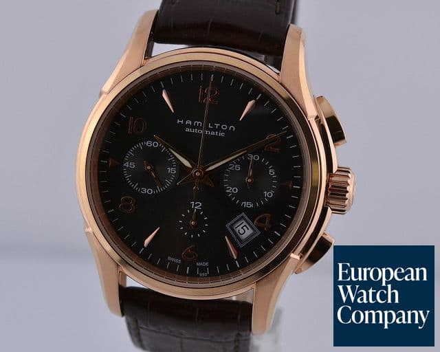 Image of Hamilton Jazzmaster Automatic Chronograph Rose Gold PVD 42 mm