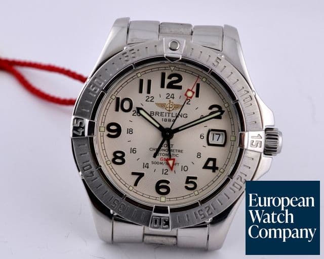 Image of Breitling Colt Ocean GMT SS/SS White Dial 40.5MM